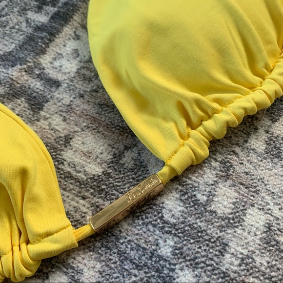 Le Saint Sunshine ☀️ yellow 2 piece triangle bikini 👙 - Picture 2 of 6